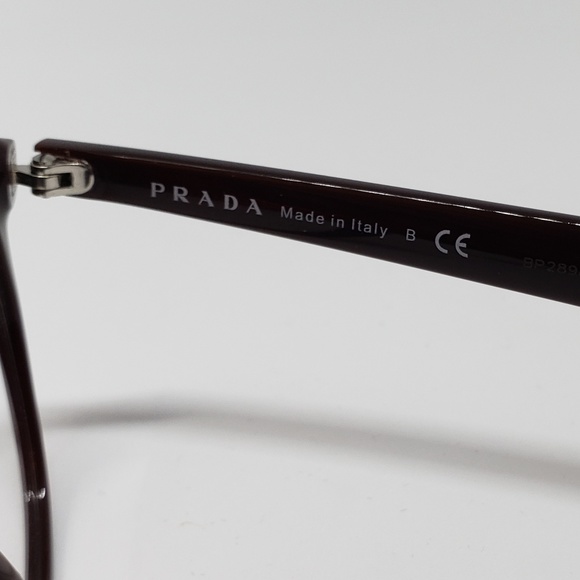 Prada RX New Authentic Eyeglasses   burgundy - Picture 5 of 7